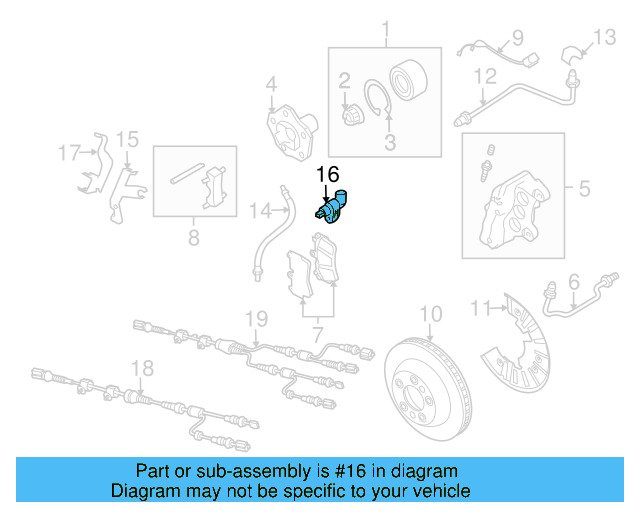 ABS Sensor Bracket 7P6-971-003