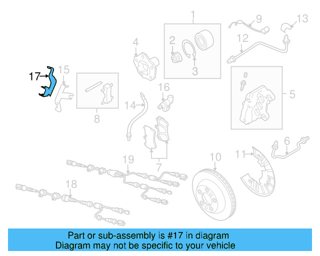 ABS Sensor Bracket 7L6-614-514-B - View 4