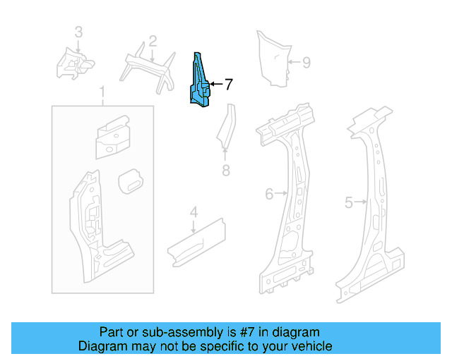 Body B 1K9-809-223-A - View 7