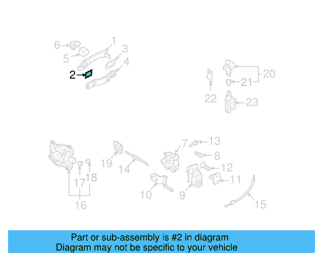 Handle, Outside Gasket 3D0-837-209-B-B41