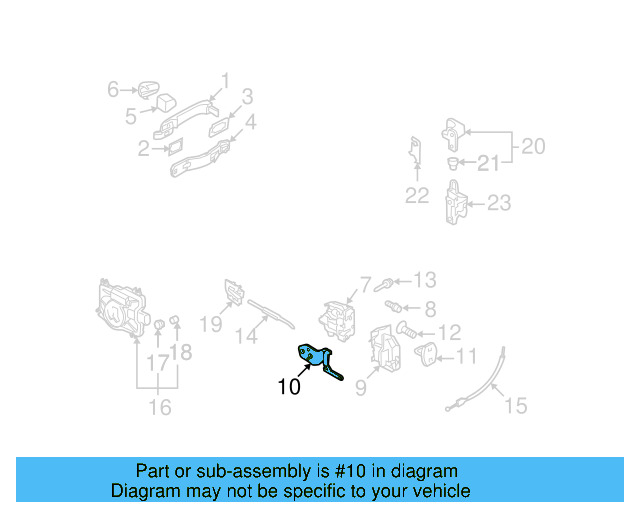 Lock Bracket 3D0-839-768-A - View 3