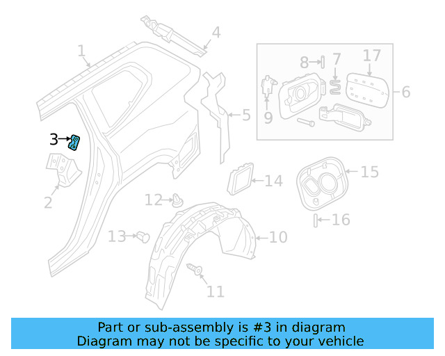 Pillar Reinforced Nut Plate 6R0-810-681 - View 15
