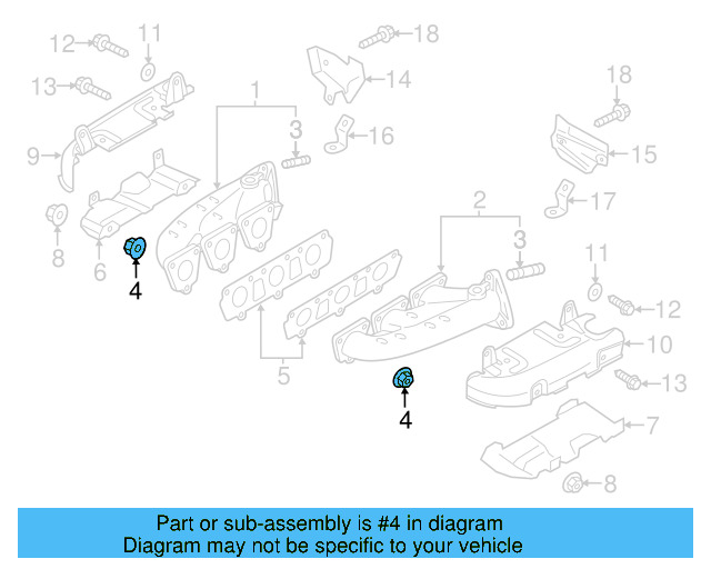 Exhaust Manifold Lock Nut N-908-946-01 - View 73