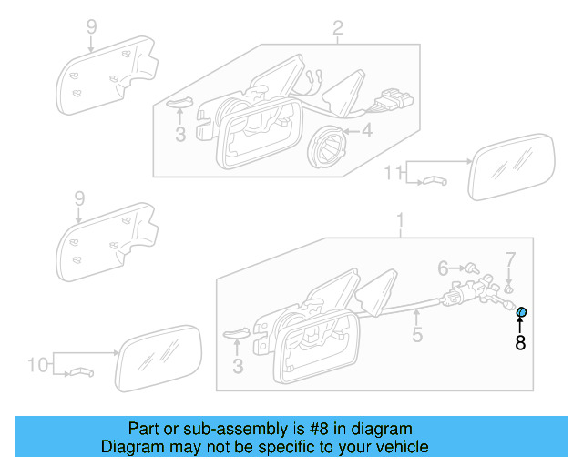 Cable Knob 1H0-857-520-A-B41 - View 2