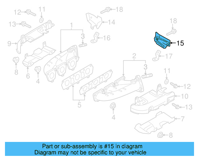 Exhaust Manifold Heat Shield 06E-253-244-H - View 4