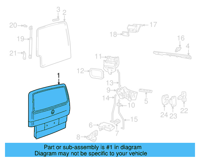 Lift Gate 701829105Q - View 3