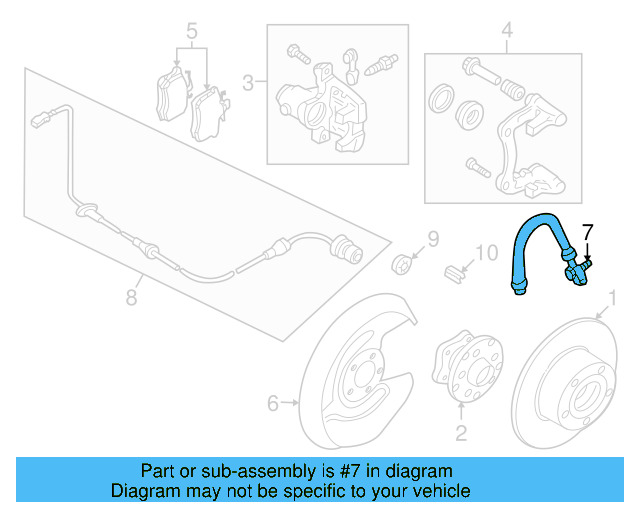 Brake Hose 8E0-611-775-J - View 2