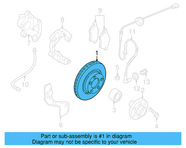 Disc Brake Rotor 8E0-615-301-C - View 2