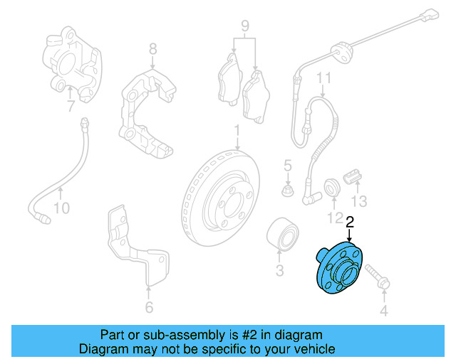 Hub 4A0-407-615-G - View 10