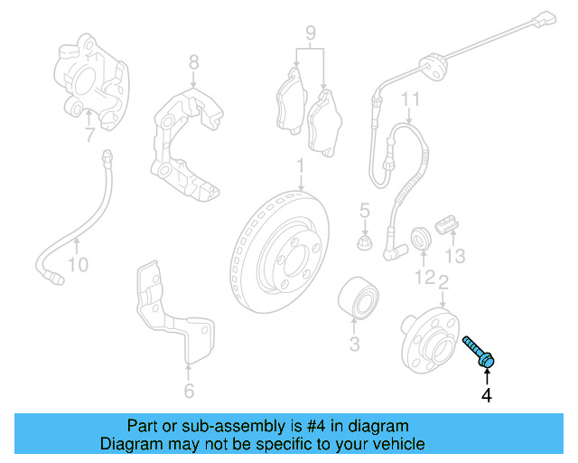 Bearing Assembly Bolt 4B0-407-643-A - View 23