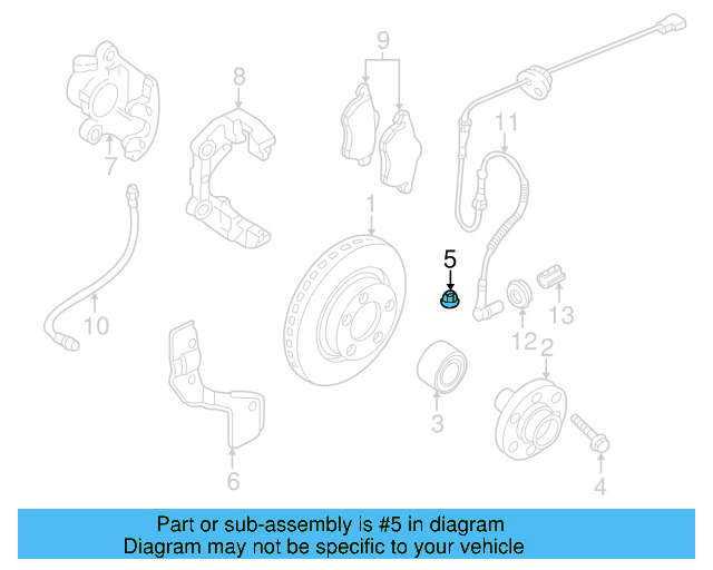Bearing Assembly Nut 4D0-407-644-A - View 2