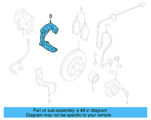 Disc Brake Caliper Bracket 3B0-615-125 - View 23