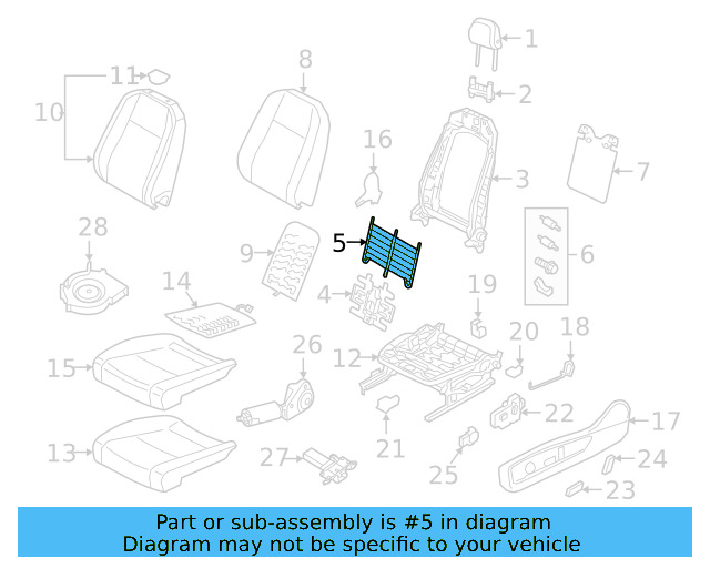 Support Spring 5Q0-881-703-A - View 16