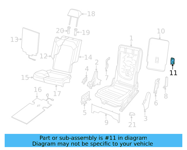 Seat Cushion Pad 3CN-885-376-K - View 20