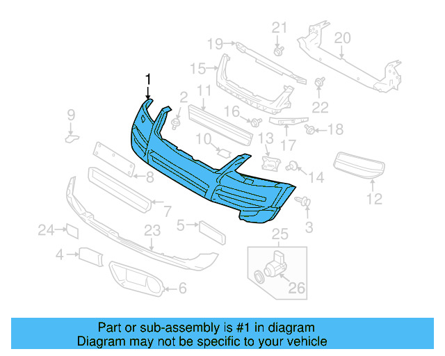 Bumper Cover (Unpainted) 7l6807417dgru