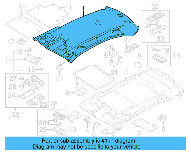 Headliner 5C6-867-501-AM-3Y3 - View 6