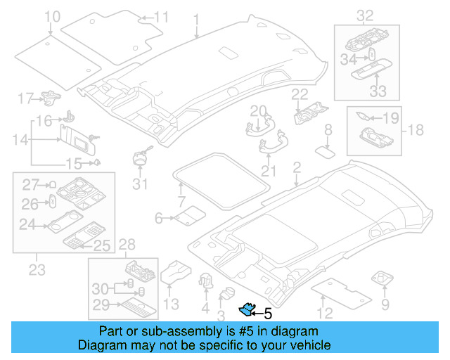 Cluster Bezel Retainer Clip 6N0-867-190-A - View 42