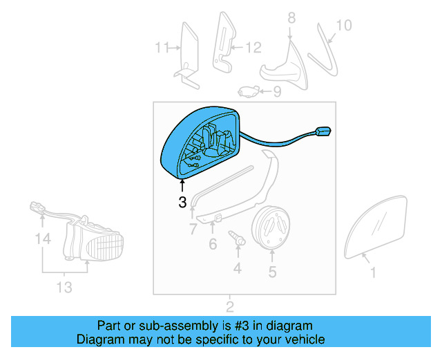 Housing Assembly (Unpainted) 1c1857507fgru