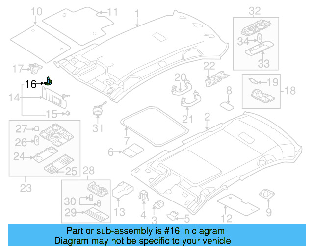Sun Visor Clip 6R0-867-633-A