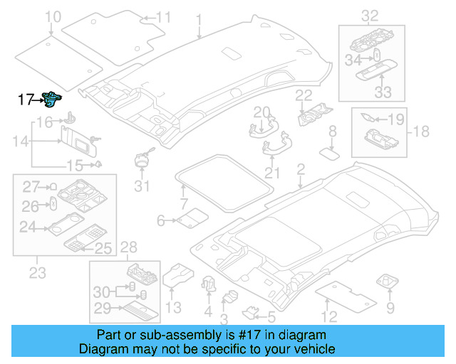 Sun Visor Holder 1K0-857-561-B-82V - View 32
