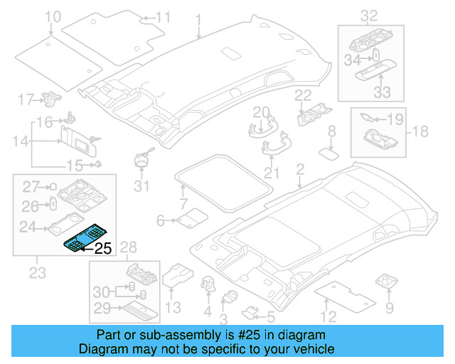 Lamp Bezel 1K0-947-133-E-82V - View 35