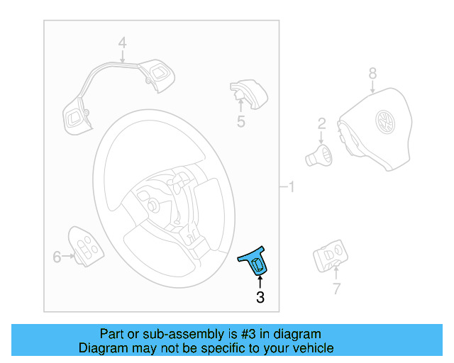Lower Trim 5K0-419-685-P-UTF - View 2