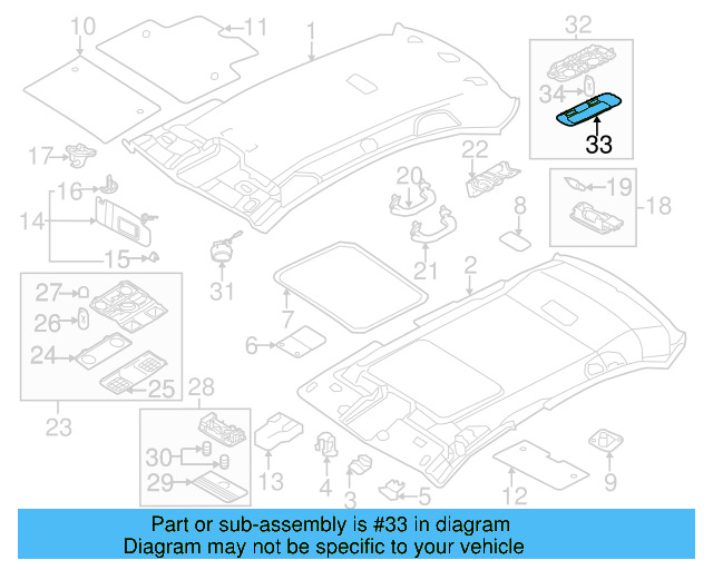 O'head Lamp Lens 6Q0-947-125-C - View 2
