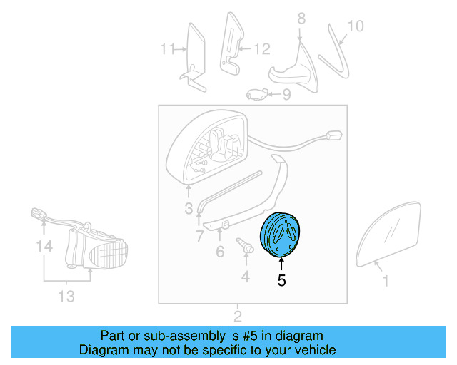 Mirror Motor 1C0-959-577 - View 5