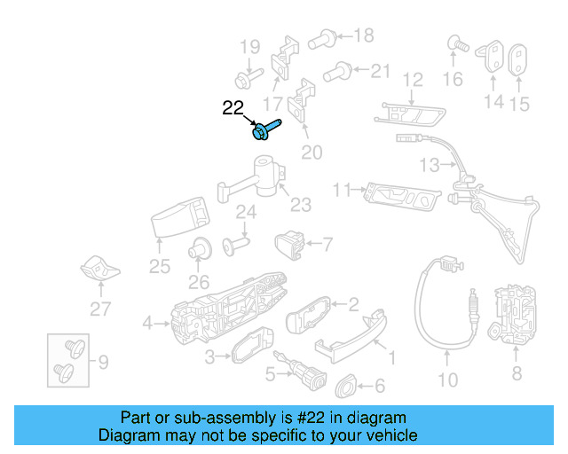 Door Check Cover 5N0-837-267 - View 2