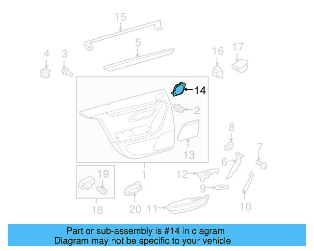 Upper Grille 3C8-868-147-D-9B9