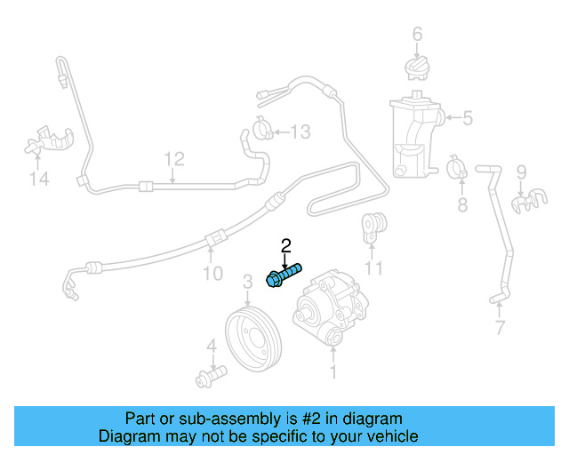 Power Steering Pump Bolt N-019-531-5 - View 6