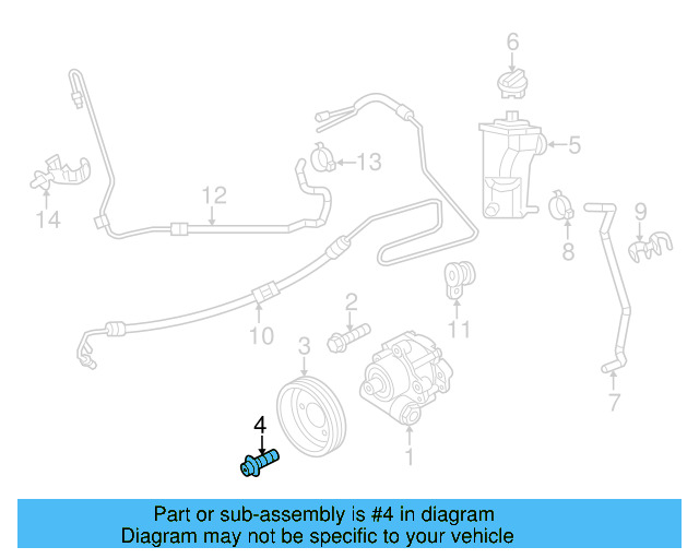 Power Steering Pump Pulley Bolt N-903-086-07 - View 6