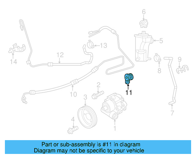 Power Steering Pressure Hose Clip N-907-998-01 - View 14