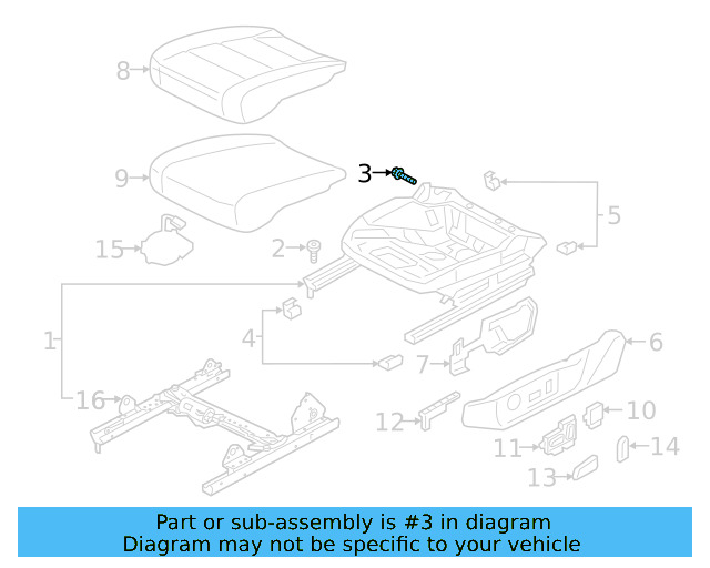Seat Back Frame Lock Bolt WHT-002-796-B - View 21