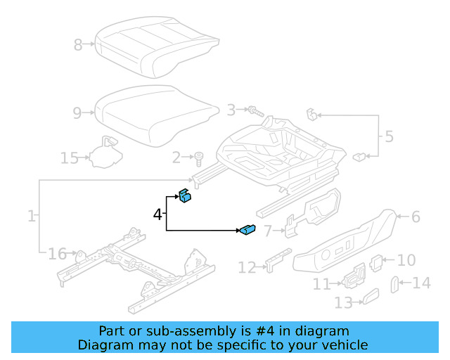 Ft End Track Cover 8W0-881-348-4PK - View 5
