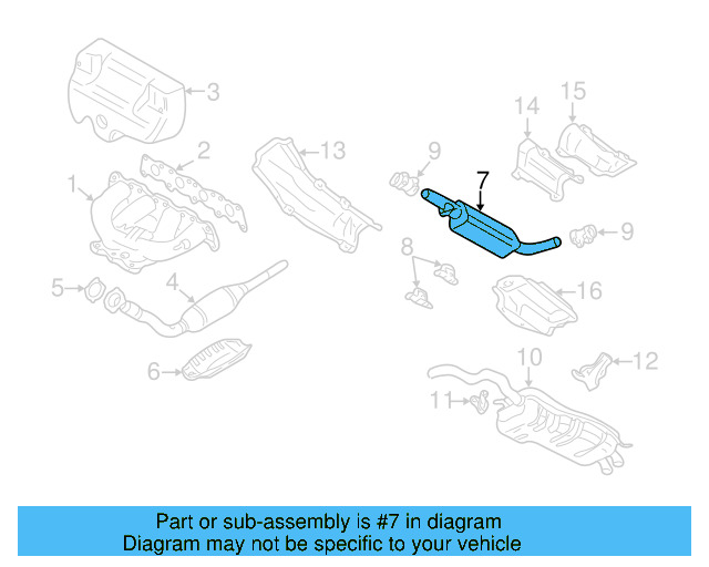Exhaust Muffler 1J0-253-209-Q - View 7