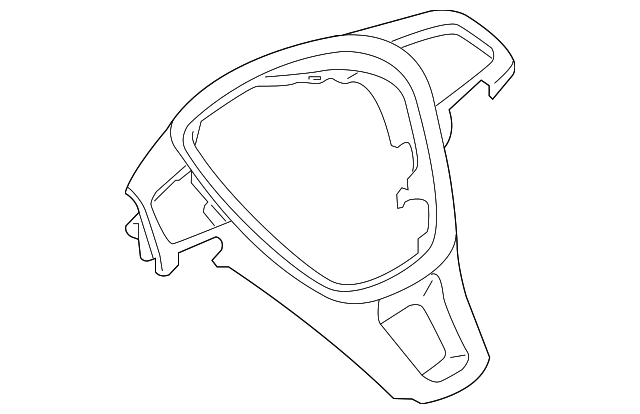 Steering Wheel Trim 6C0-419-685-B-N0R - View 6