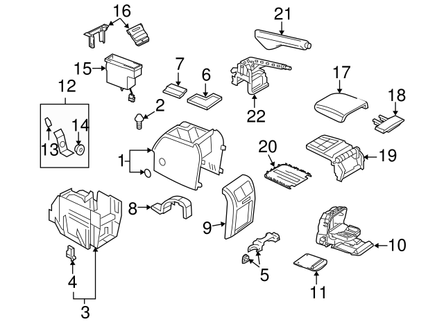 Rear Seat Cup 1K0-862-543-E-3U6