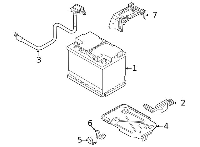 Battery Tray Mount Bracket 1EA-805-453