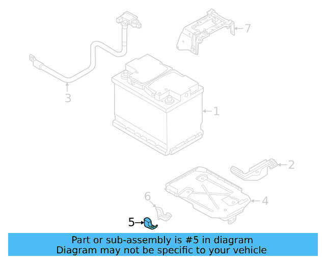Battery Tray Mount Bracket 1EA-805-453 - View 4