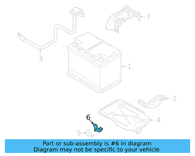 Battery Tray Mount Bracket 1EA-805-454 - View 4