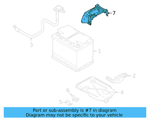 Battery Tray Mount Bracket 1EA-805-454