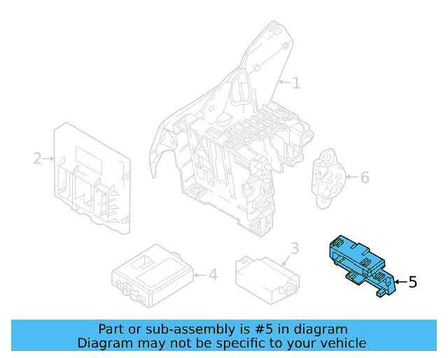 Relay Plate 5Q0-937-503-F - View 43
