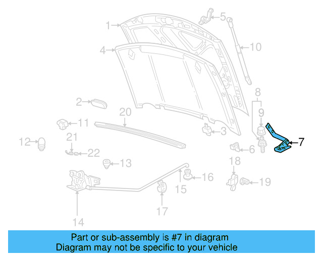 Hinge 1H0-823-301-A - View 3