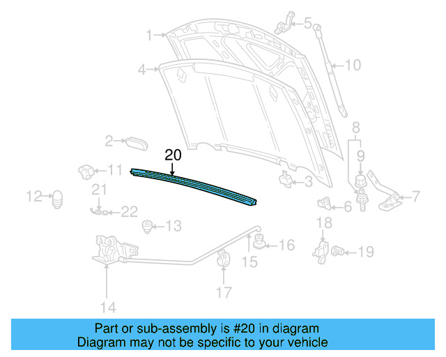 Rear Seal 1H0-823-723-A - View 6