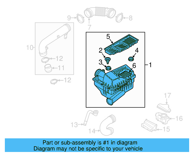 Air Cleaner Assembly 5C0-129-601-E - View 9