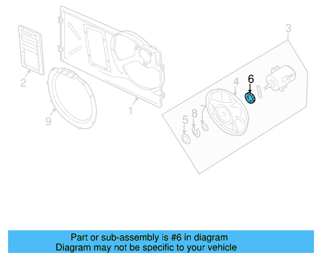 Fan Blade Inner Bushing 191-959-473 - View 3