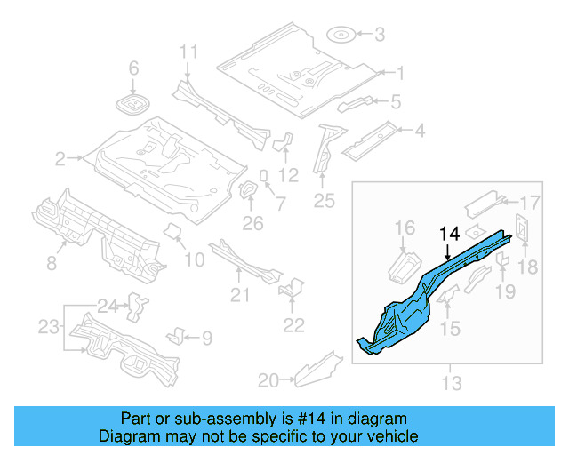 Side Member 5Q0-803-506-AQ - View 7