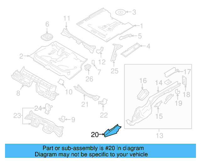 Floor Reinforced 5Q0-803-114-A - View 10