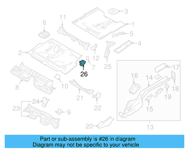 Floor Pan Mount 5Q0-813-722 - View 15